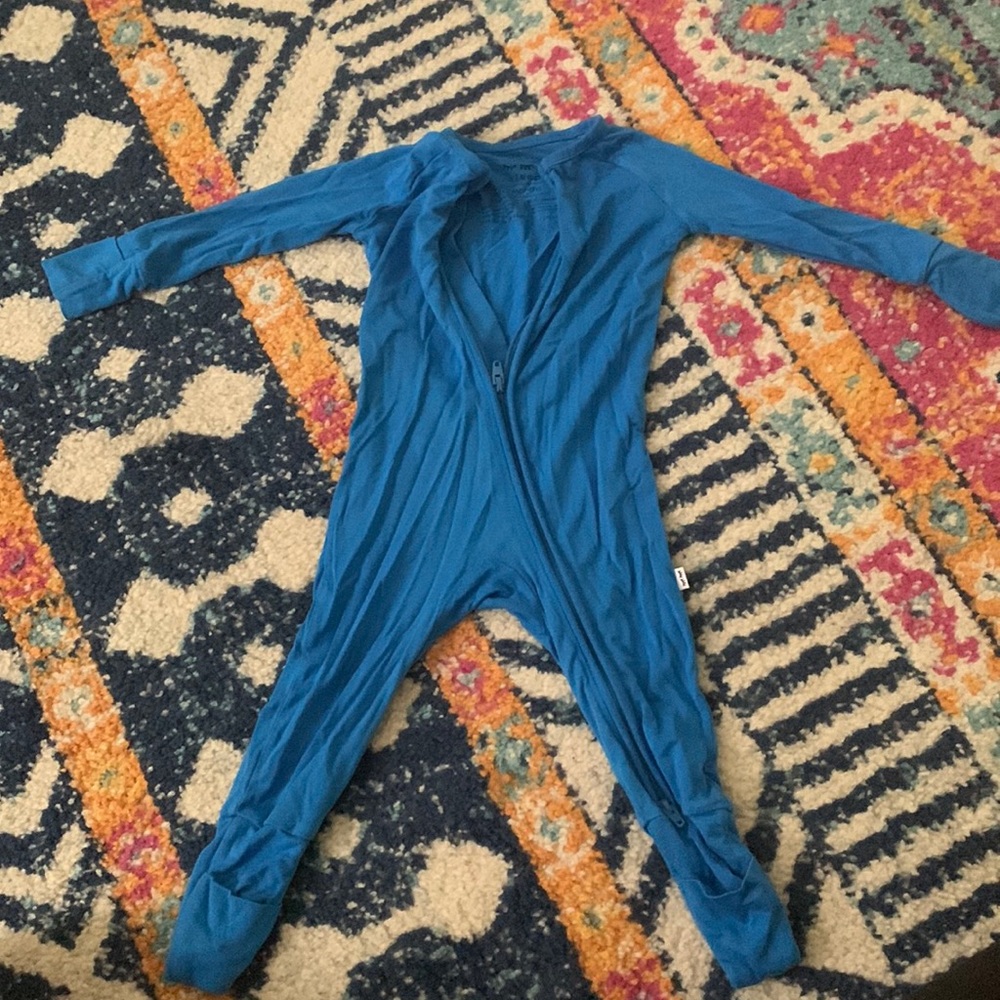 Little sleepies onsie size 3-6 months blue